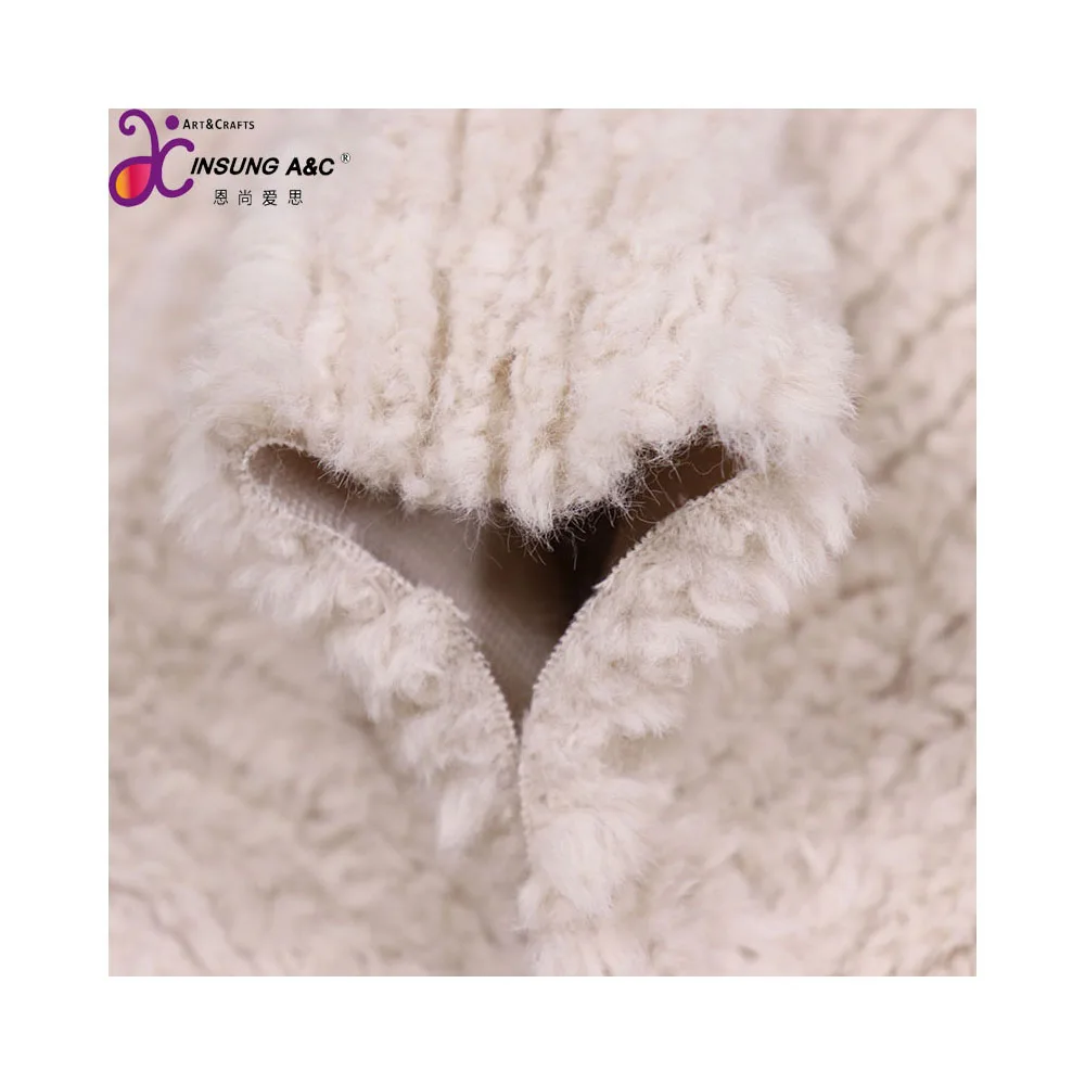 Imitated Rabbit Fur Shear Groove 100% Polyester Faux Fur Fabric Chinese Factory Directly Sale
