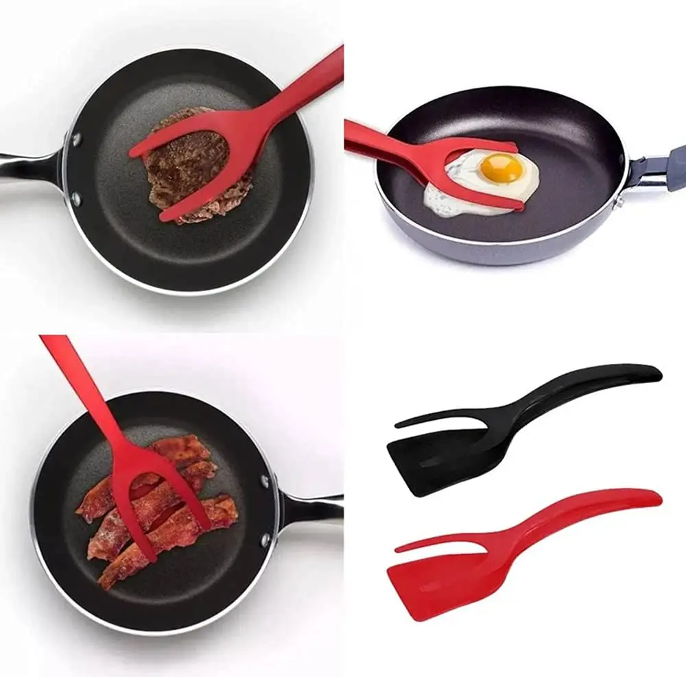 Лопатка для яиц, щипцы, антипригарная сковорода, зажим для торта, яйцо, сковорода, кухонные аксессуары, кухонная утварь