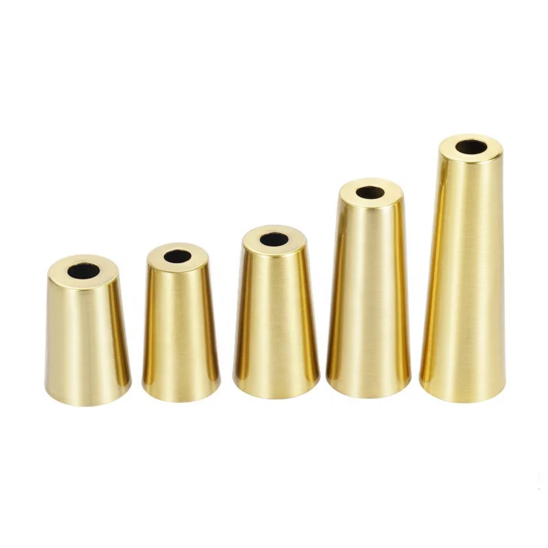 Hardware Accessories Chair Leg Cover Brass Gold Metal Furniture Chair Leg Caps