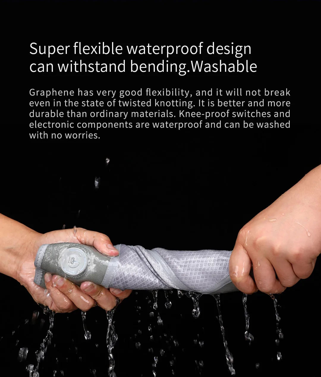 2025 New Eco-friendly Washable Heating Element Graphene Heated Knee Pad knee Heater multifunctional Heating film For Pain Relief