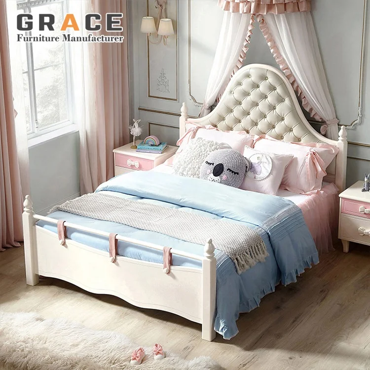 Royal Luxury Bedroom Set Bedroom set Furniture Double king queen Beds Kid Princess Bed