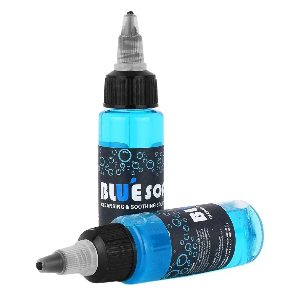 40ml body art accessories blue soap green algae tattoo cleanser cyanobacteria tattoo ink clean