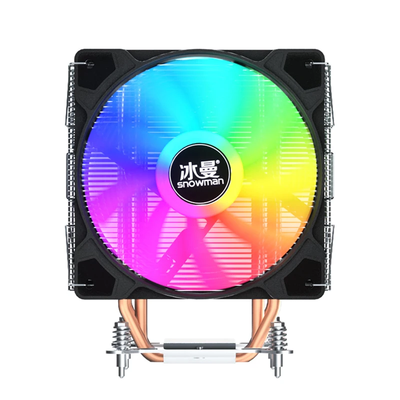 SNOWMAN Popular ARGB  4 Heat Pipes cpu cooler PWM 4 Pin  PC cooler  Intel AMD LGA 1700 115X AM5 AM4 CPU Cooling Fan