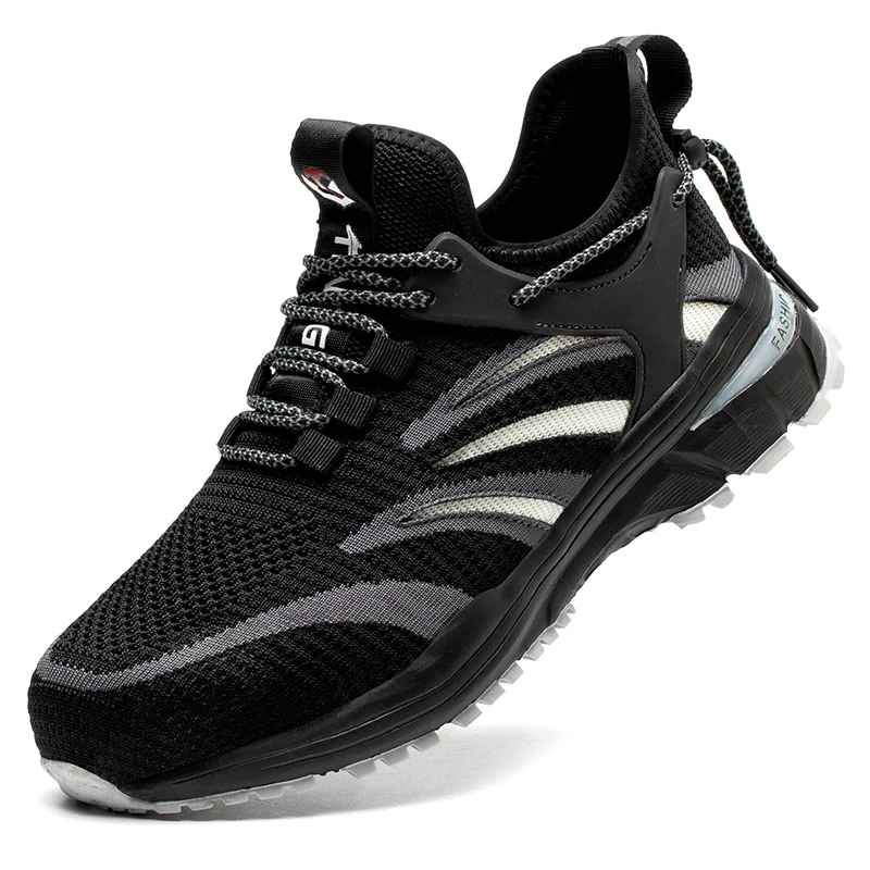 Fast delivery ashion summer breathable men women high cut steel toe sports safety shoes sneakers work boots