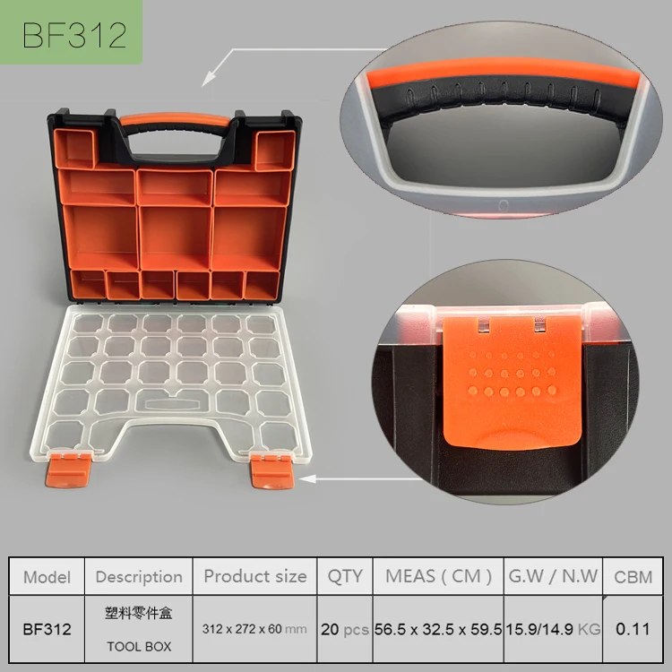 Hardware Parts Organizers Versatile And Durable Storage Toolbox Portable Storage Organizer Box