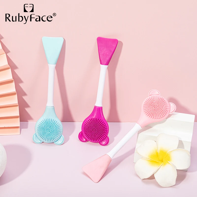 Двухсторонняя силиконовая кисть для маски для лица, силиконовая грязевая маска, аппликатор, кисть, маска, косметический инструмент для нанесения крема, лосьона