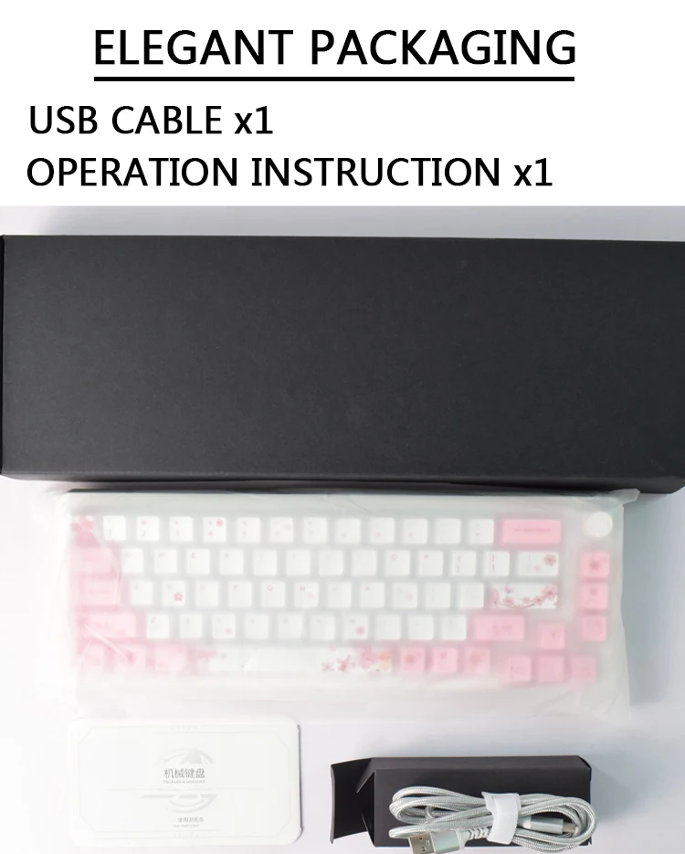  AFLION Compact 68 клавиш Водонепроницаемая Механическая игровая клавиатура с защитой от привидения подсветкой и мультимедийными функциональными