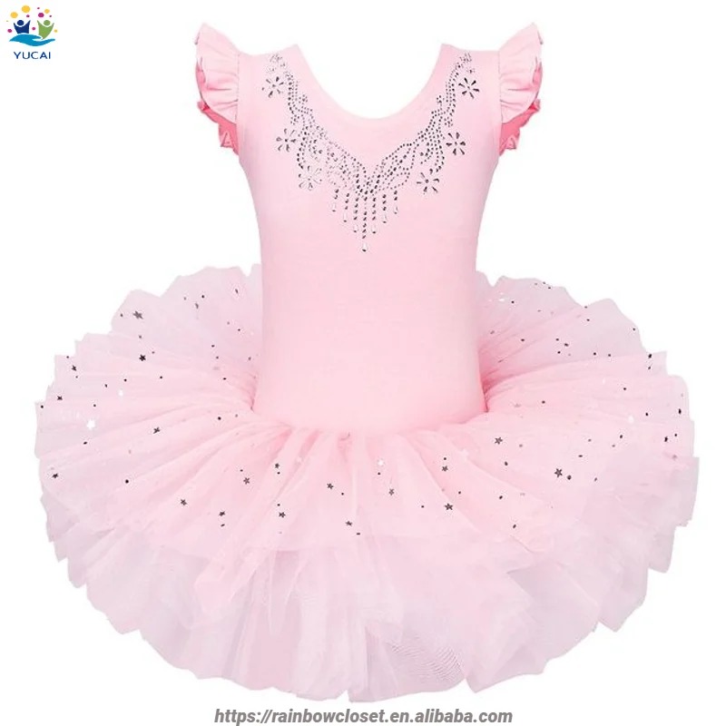 Baby Girls Romantic Spandex Tutu Dress Ballet Dance Costumes Leotard for Gymnastics and Stage Performance