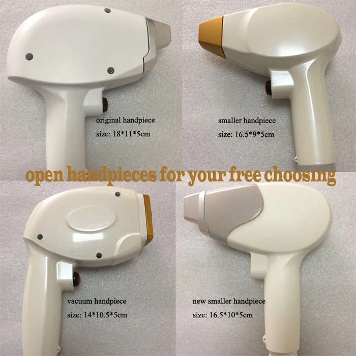 Newest design 808 1000w 10bars diode laser hair removal maniple handpiece for produce assemble laser diode depilation applicator