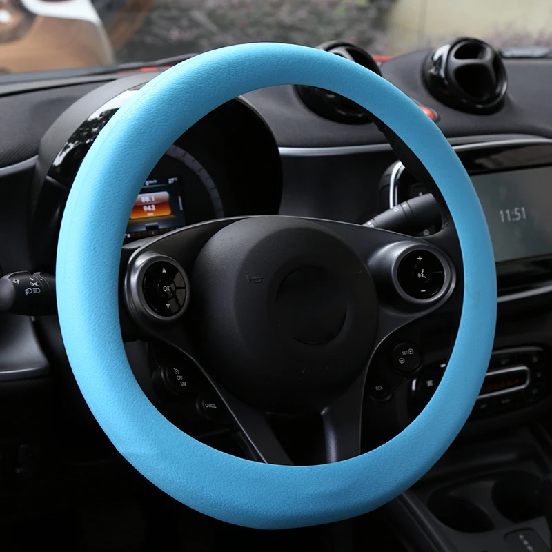 Non-Slip Protector colorful steering wheel cover silicone car steering wheel cover rubber Universal for Most Cars Steering