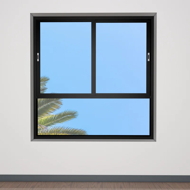 Factory broken bridge door Windows aluminum alloy sound insulation sliding window floor closure balcony translation glass window