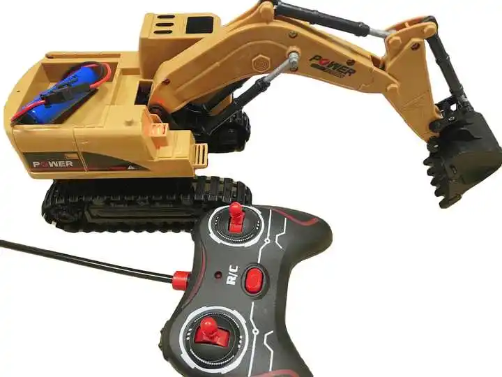 Kouyikou 2024 Hot Sale Kids Toy RC Construction Truck Toys Engineering Vehicles Metal RC Excavator Toy