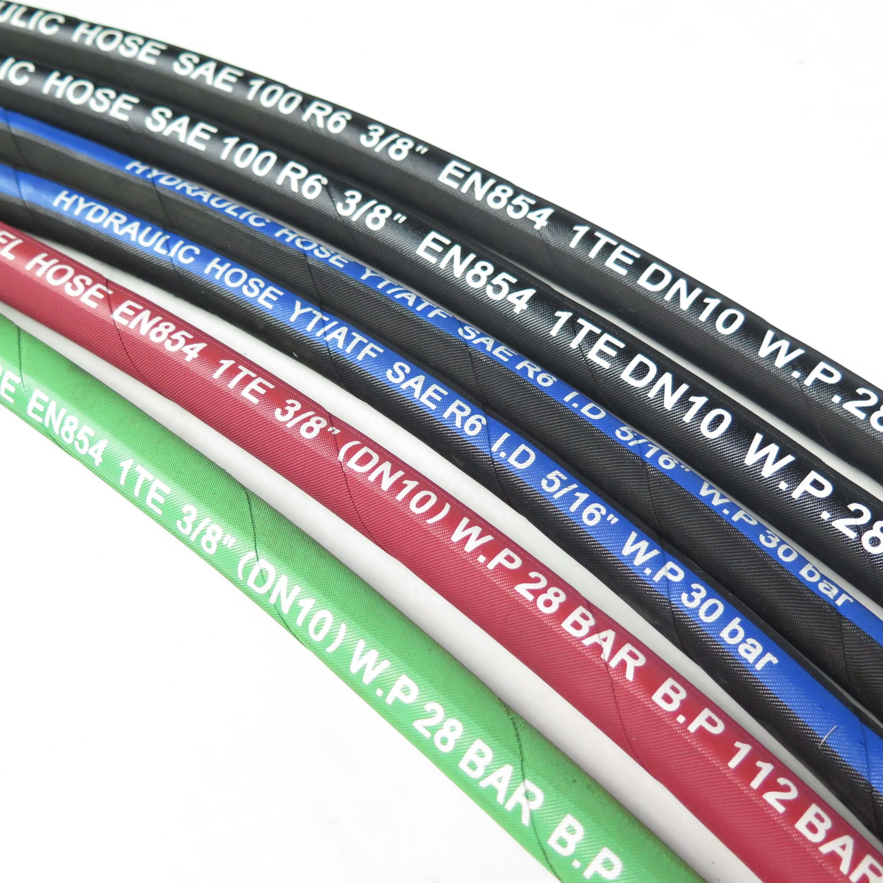 Heat Oil Aging-Resistant Wrap Surface Black Diesel Submersible An6 Braided Fuel Hose