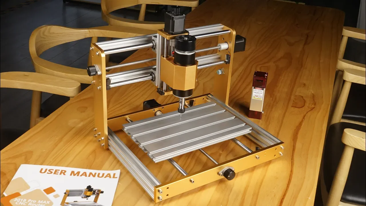 CNC3018plus 2.0 300*180mm wood router with 5.5W and 10W laser for wood cutting