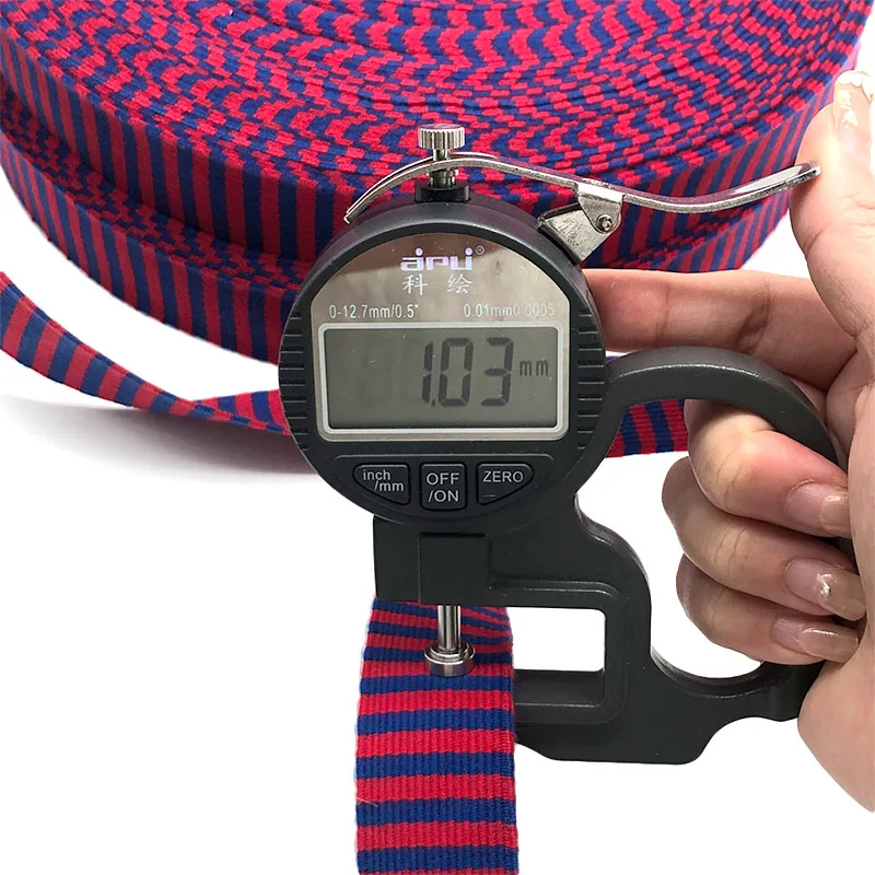factory custom Low MOQ Printed Woven Cotton Twill herringbone Thermal Nylon Dye Sublimation Silk Printing Rainbow bag Webbing