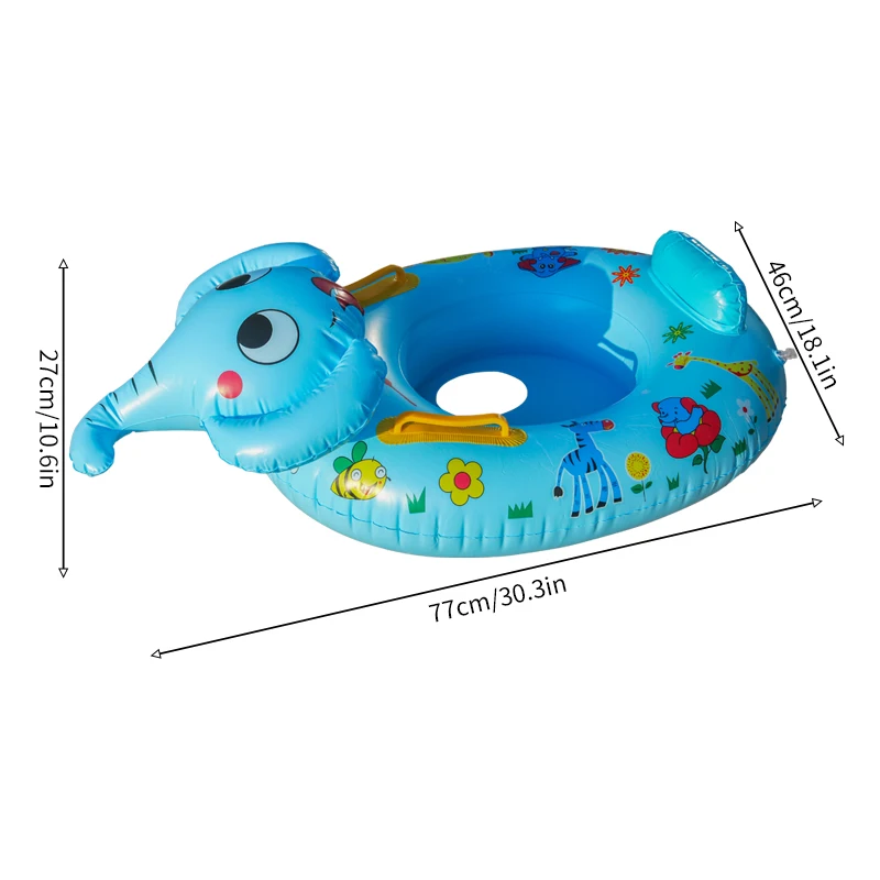 Elephant inflatable baby inflatable swimming ring with thickened seat ring to prevent rolling