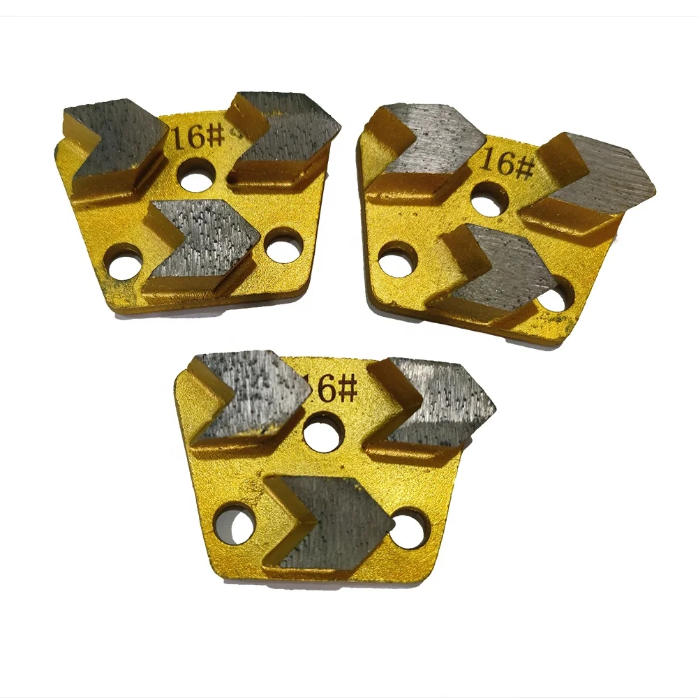 Buy From China Online 16# Quick Change Grinding Blades Three Arrows Segments Diamond Grinding Disc For Concrete