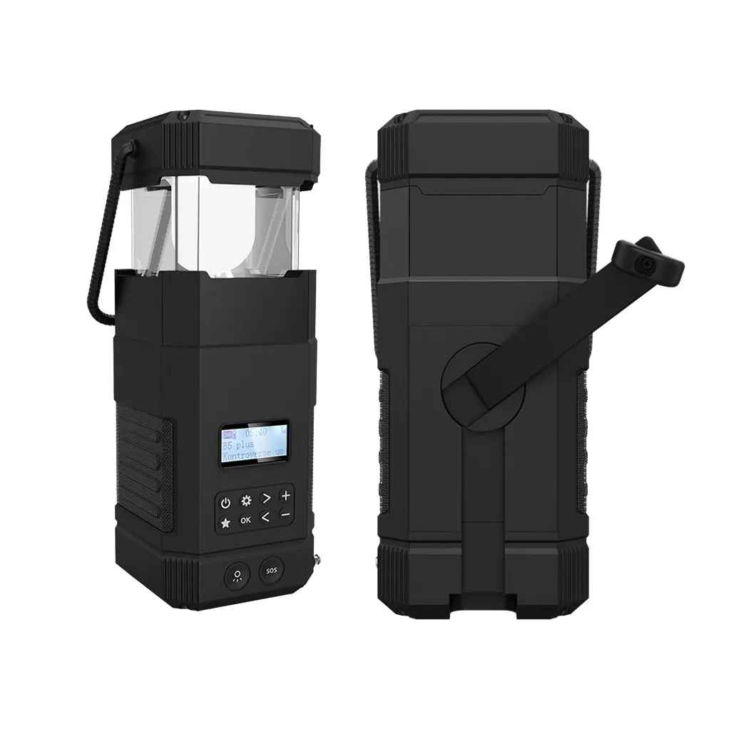 DF585 Outdoor light waterproof Am fm noaa wb dab radio Bt Speakers camping lantern Emergency Multifunctional home solar Radios