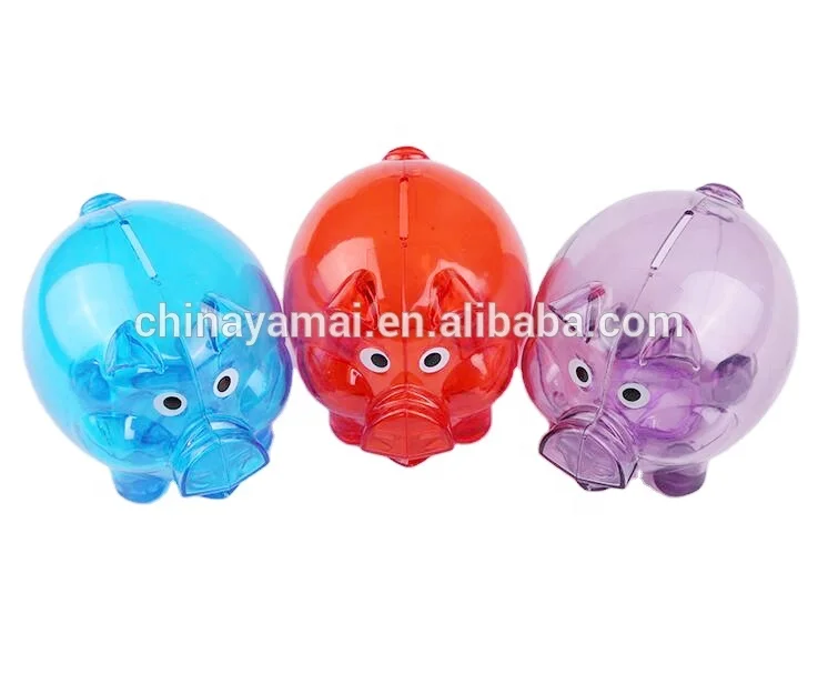 Clear Piggy Bank Cheap Coin Bank