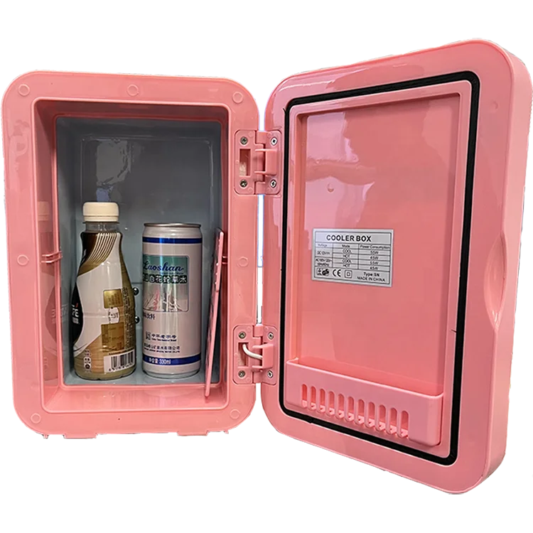 8L portable 12 volt mini fridge freezer Refrigerator Travel compressor car refrigerator with mirror