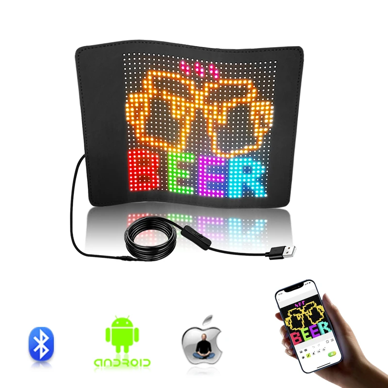 S3232 Smart APP control Car LED Display screen For Car Rear Window Led Digital Display Car store shop Advertising