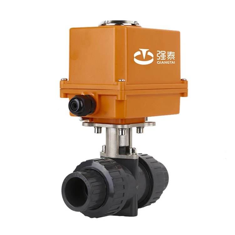 
mini electric actuator pvc ball valve/pvc electric control valve 