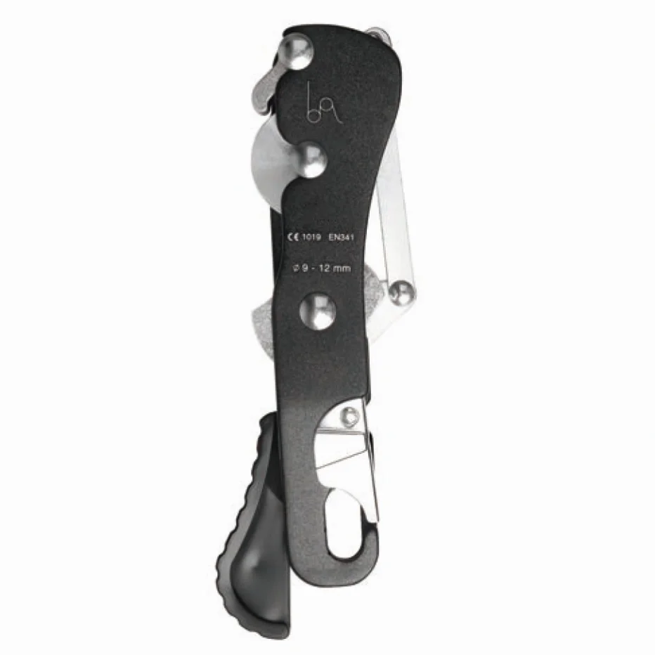 Custom Outdoor aluminum Assisted-braking Descent Escape Protector Mountaineering Climbing Self-braking Descender