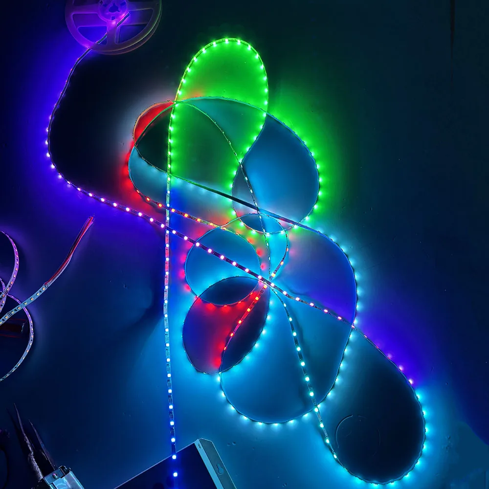 Custom light supplier low temperature high brightness waterproof programmable colour 3535 rgb changeable led smart strip light