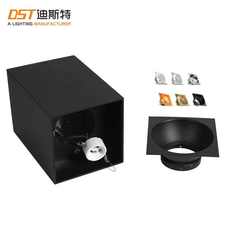 Supplier Direct Sale Indoor Surface Mounted Spot Light Frame Aluminum MR16 GU10 Spotlight Housing