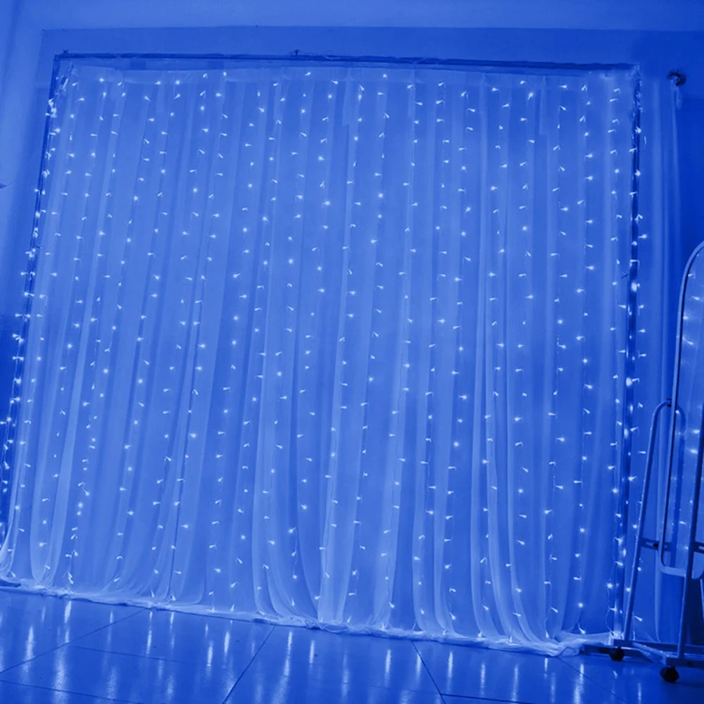 300 LED 8 Mode Fairy String Outdoor Garden Xmas Party Wedding Curtain Light Lamp