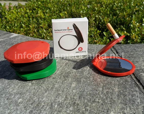 portable folding interesting Camping Hiking Solar igniter  Outdoor Solar Spark Lighter Windproof Fire Starter