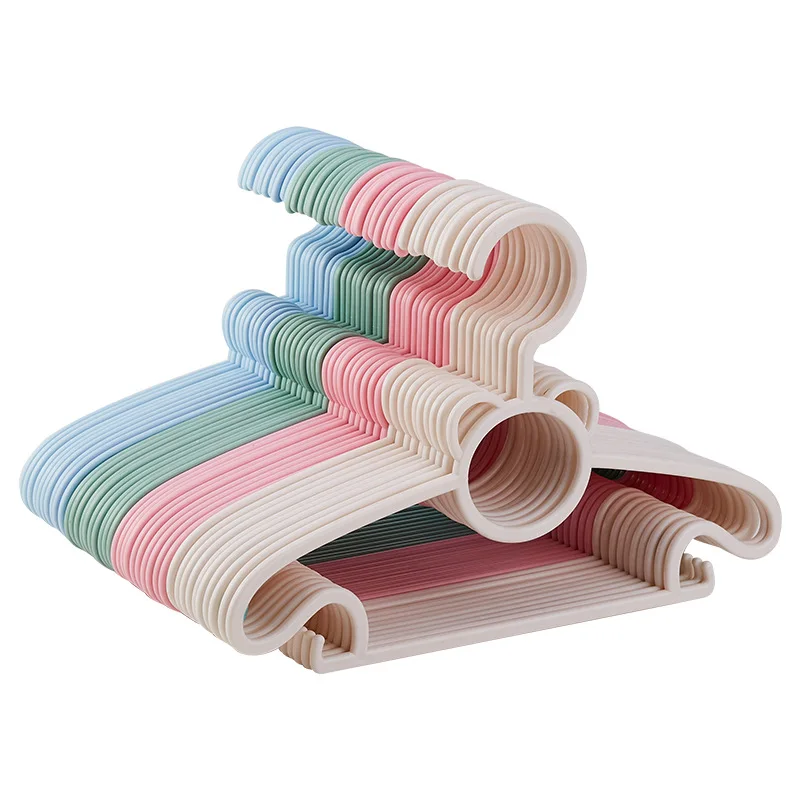 wholesale branded custom portable pink children Plastic hanger for cheap