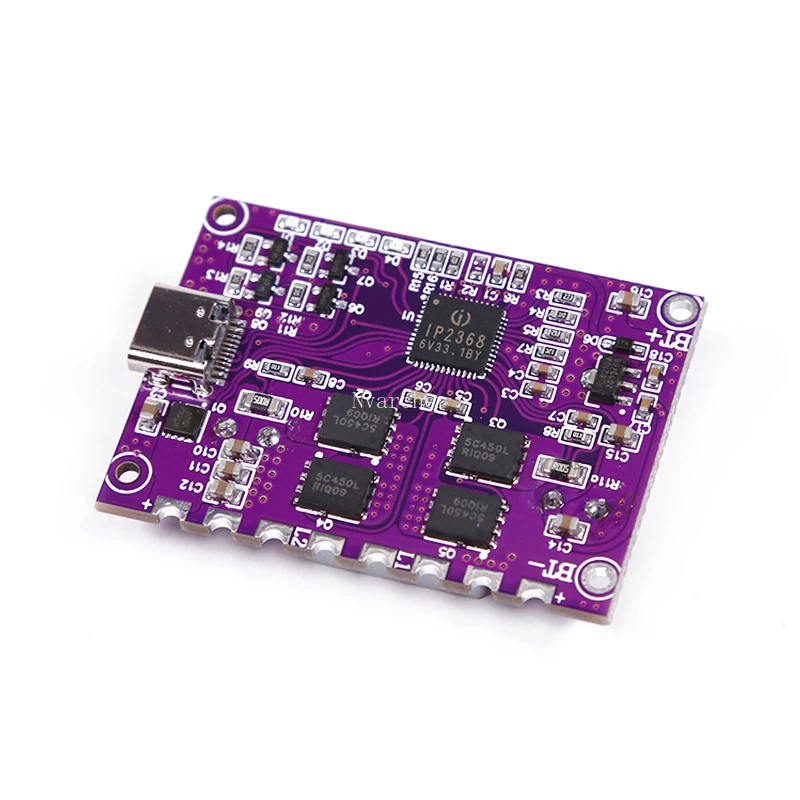 IP2368 двунаправленный 100 Вт Быстрая зарядка buck-boost type-c4 строка литиевая аккумуляторная батарея