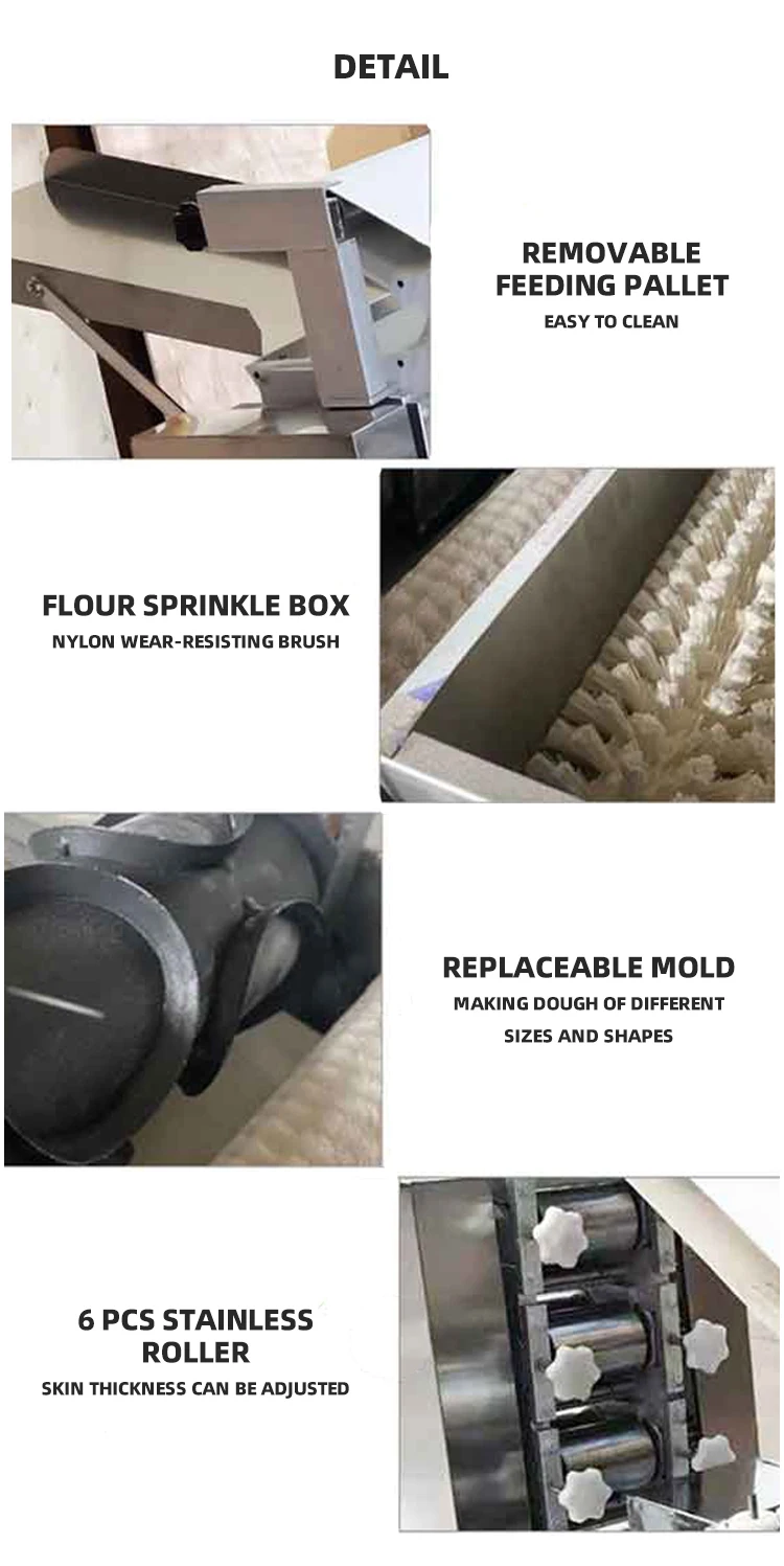 Small Grain product automatic papad momo empanada roti chapati tortilla samosa dumpling maker skin wrapper making machine