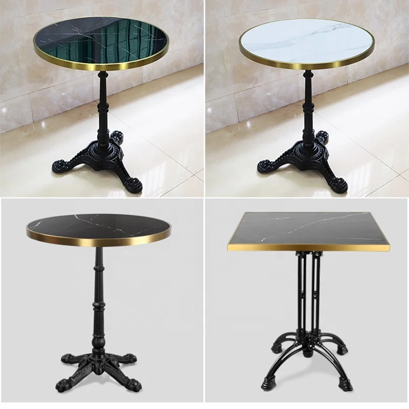 (SP-RT687) Luxury popular metal coffee tables dining tables