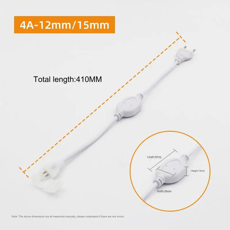 For AC110V 220V SMD 2835 5050 strip light led strip light connectors accessories adapters