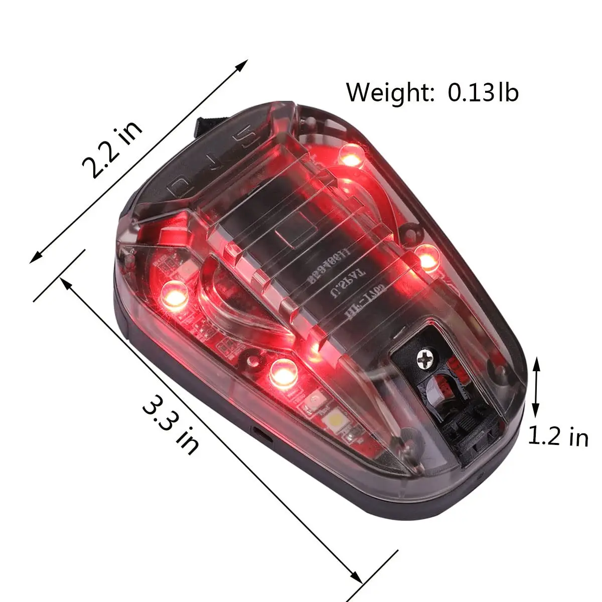 SeeMore Waterproof Ladybird Lamp Helmet Light Identification Light IR Visible LED Helmet Strobe Survival Signal Light