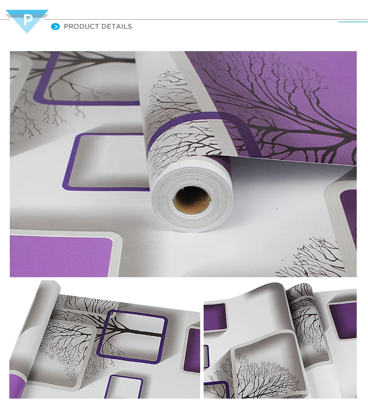 Custom Pvc Self Adhesive Wall Backdrop Stickers For Living Room Bathroom Wallpaper