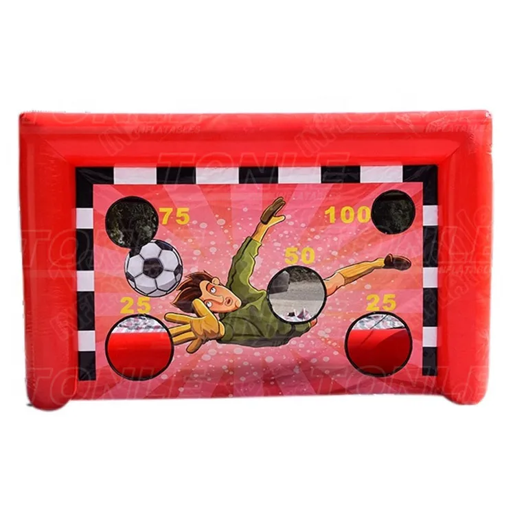 carnival inflatable soccer goal football shoot game, inflatable football penalty shootout for sale