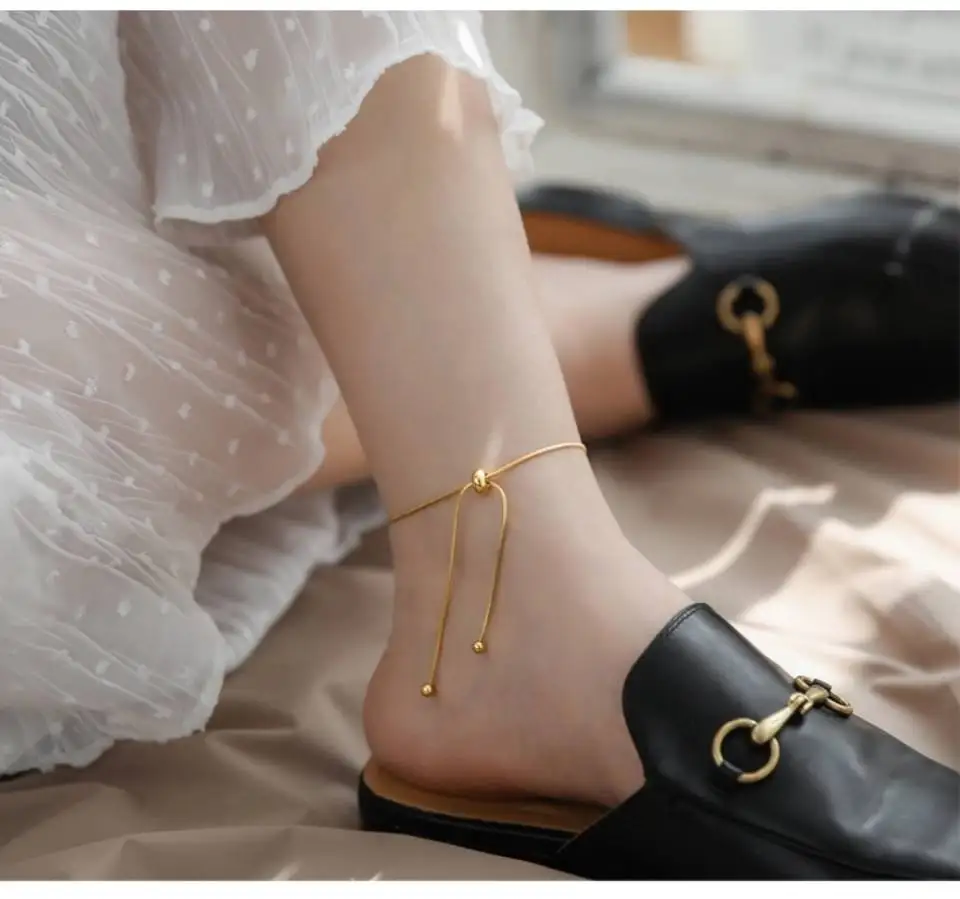 2021 New Stainless Steel Bracelets Gold Plated Bracelet Personalized Fashion Anklet For Parties
