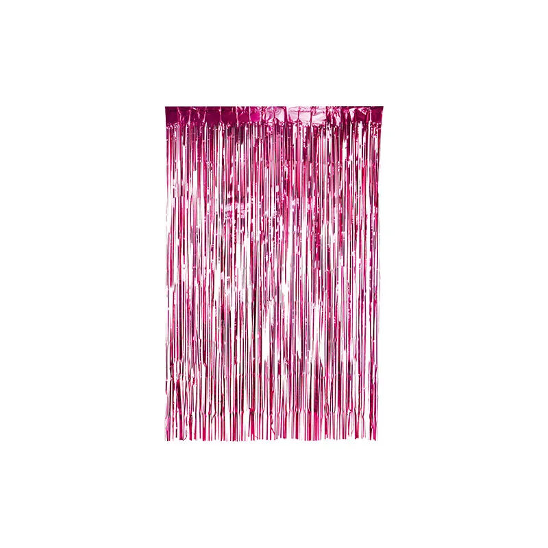 Pink gold silver Foil Fringe Glitter Decoration Backdrop Foil Curtains Party Decoration For Wedding Party