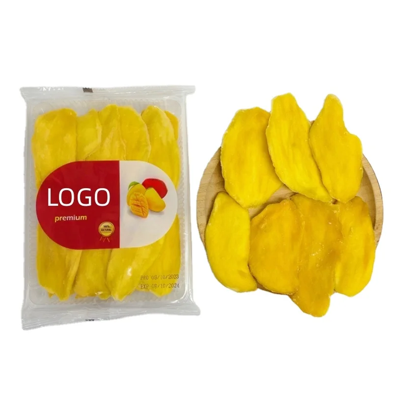 Factory Wholesale Price 100% Natural No Additive Sweet Fruit Snack Air Dried Mango Slices