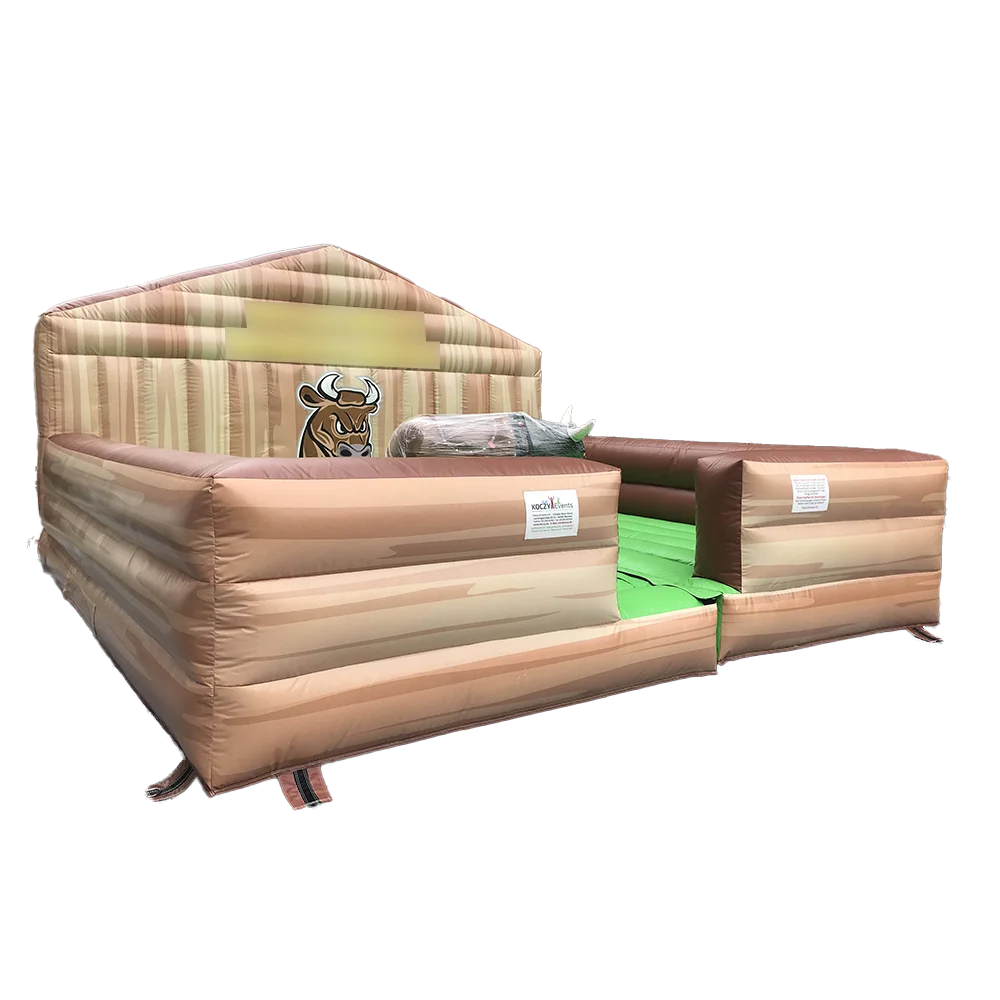 Wholesale Commercial sport game Amusement Park Equipment Attractions Inflatable Mechanical Bull Mattress For Children