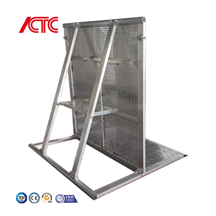 Folding Concert Aluminium Stage Construction Used folding Door Control Corner Crowd Barrier No reviews yet