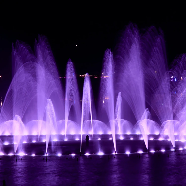 Outdoor Music Dancing Water Fountain with Colorful LED Light for Lake Floating Fountains