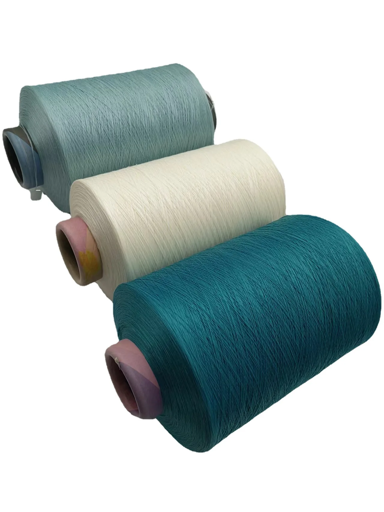 150d/144f High Color Fastness UV Resistance Dope Dyed Blue Polyester Yarn For Outdoor Fabric