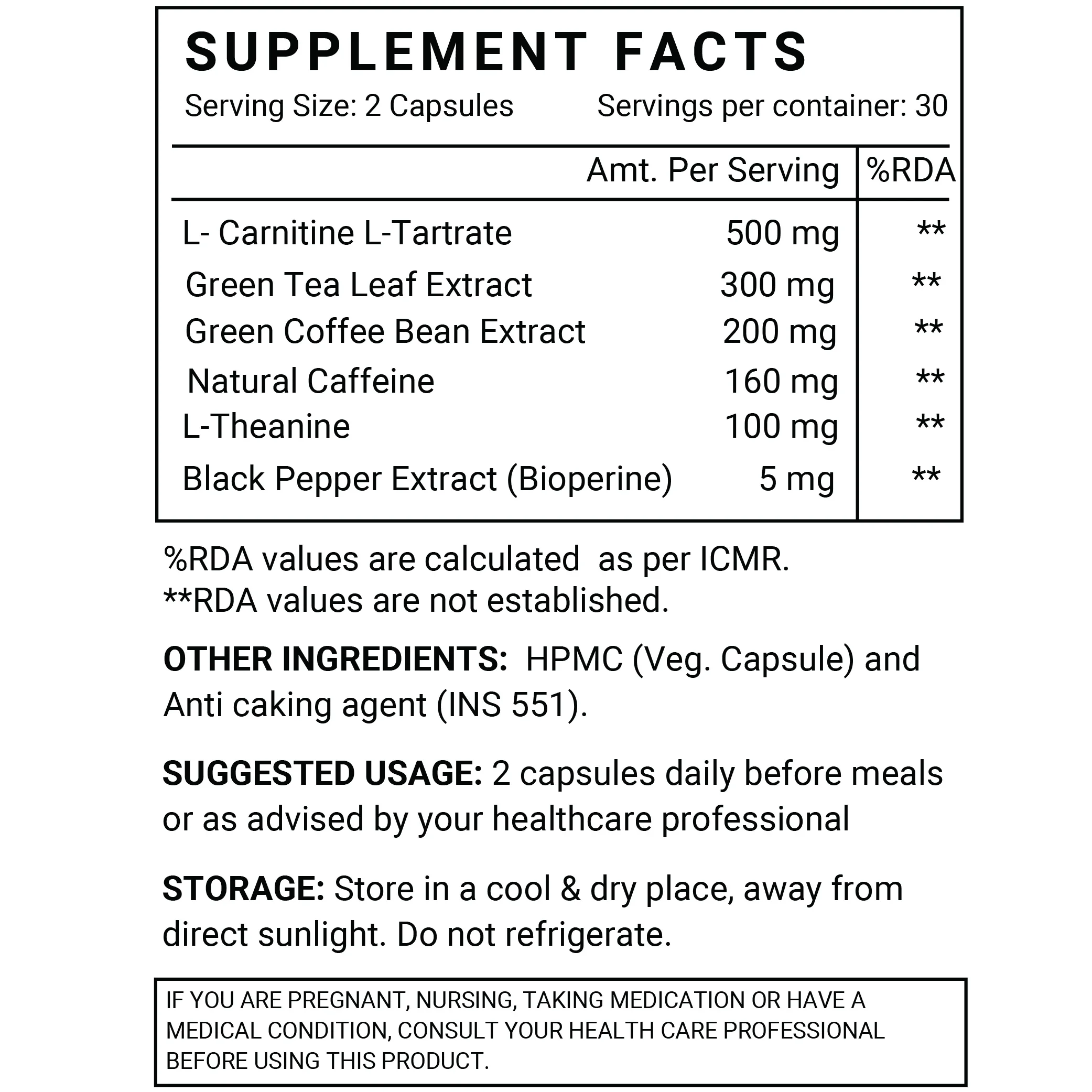 Капсулы для сжигания жира живота INLIFE, капсулы для похудения, добавки для потери веса, GMP, ISO 22000, сертифицированные фирменные добавки