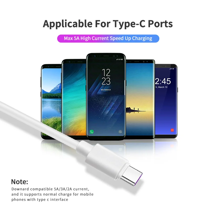Wholesale Type-C USB Connector 5A Data Charging Cable 40W Power Cable
