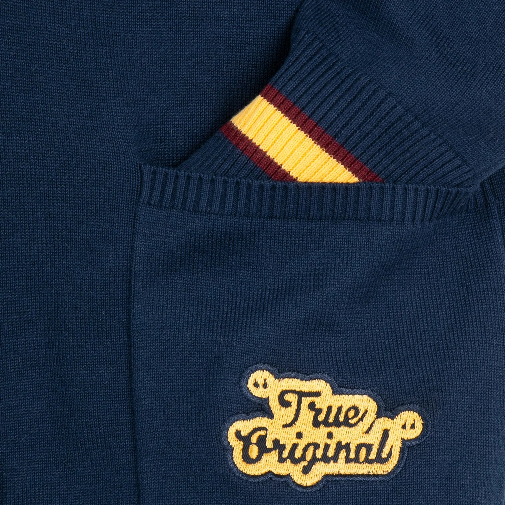 Wholesale Factory Custom School College Patch Chenille Embroider Cardigan Uniform HBCU Letterman Stripe Knit Outfit Sweater