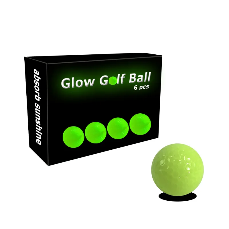 High Quality Fluorescent Golf Balls Dupont Surlyn Golf Ball Glow in Night for Training